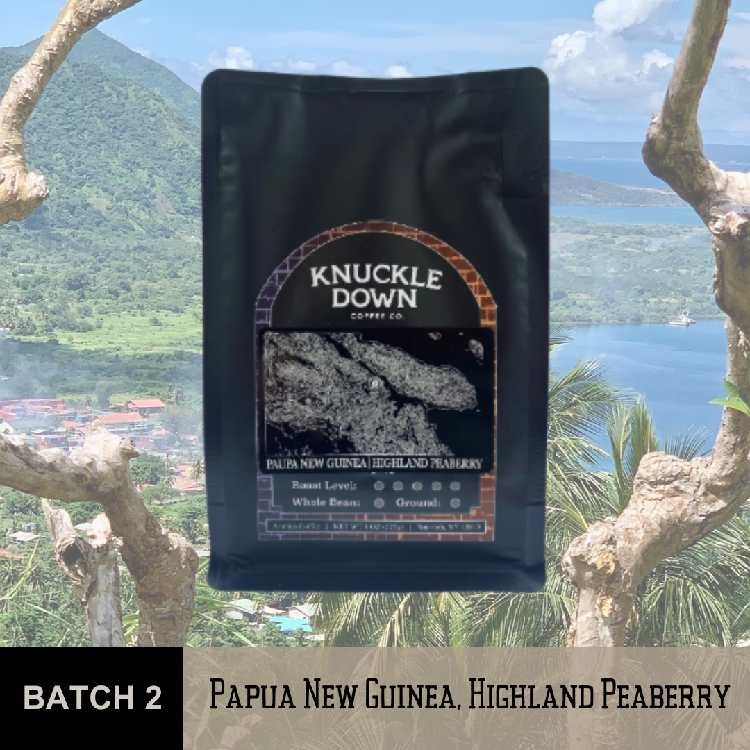 Papua New Guinea, Eastern Highland Peaberry, Single Origin, Medium Roast, 8 Oz.