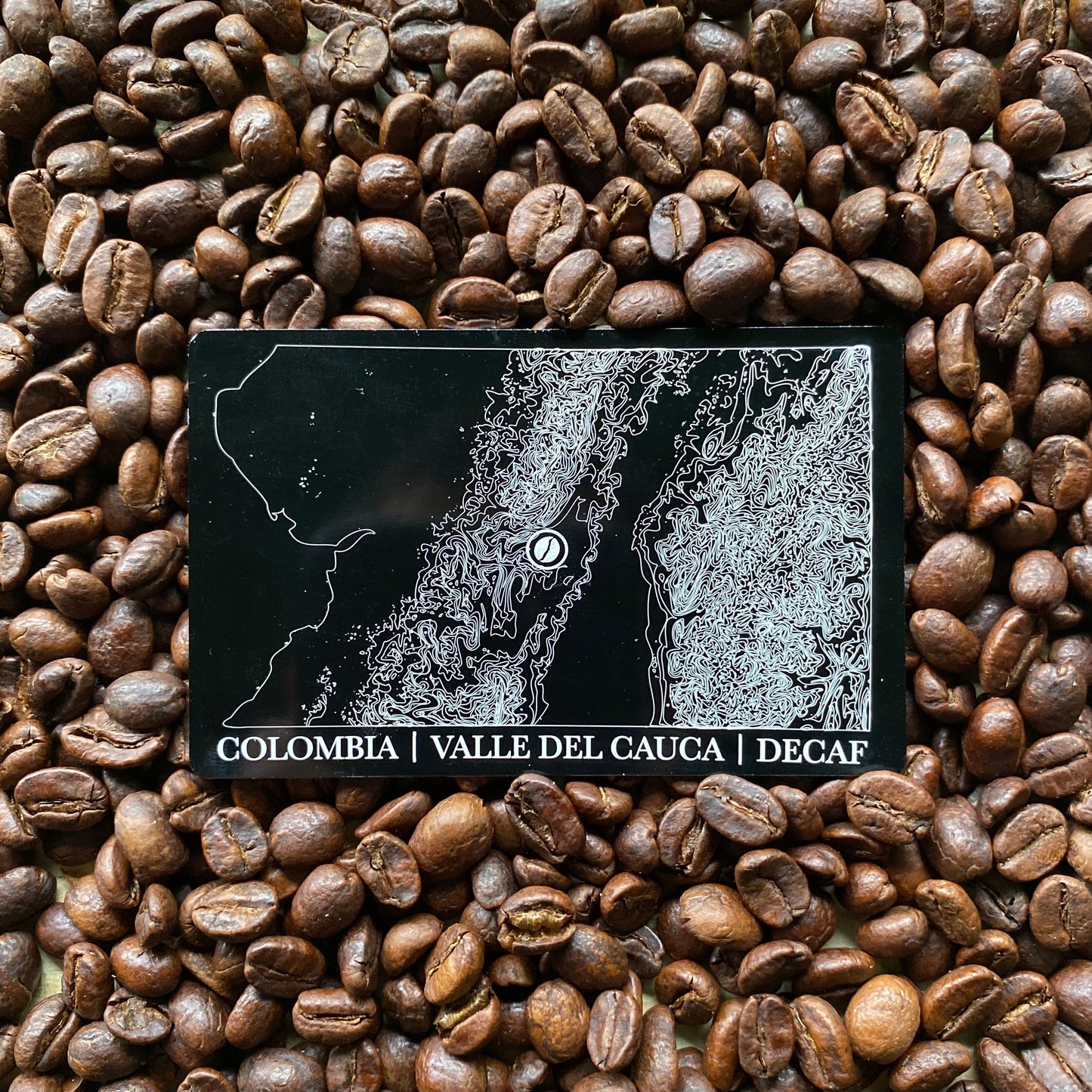 Decaf Colombia Valle Del Cauca, Sugarcane Processed, Medium Roast, 8 Oz.